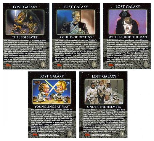#/500 : CARD #2 GOLD PARALLEL STAR WARS GALAXY SERIES 4: FOIL ART CARDS 