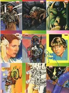 9 card uncut sheet