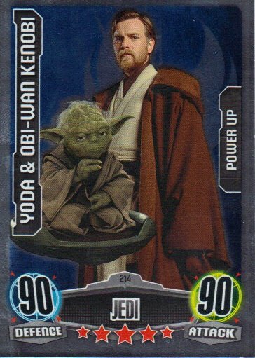 Carta de Jogo: Yoda (Star Wars Force Attax(The Force Awakens) Col