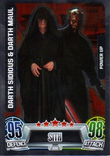 Star Wars Force Attax Series 2 Cards 193-224 Star Cards & Power Ups 