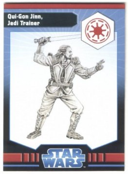#17 Qui-Gon Jinn, Jedi Trainer - Rare