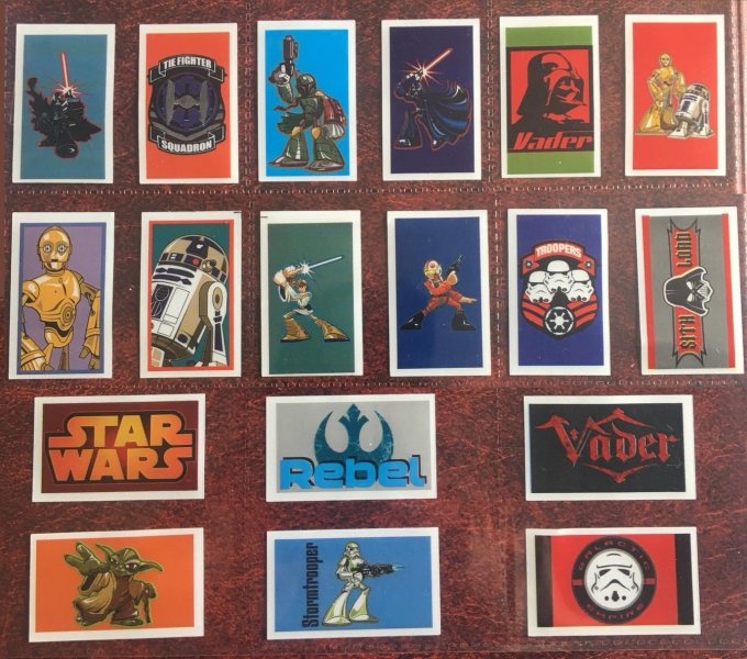 Canada Star Wars AOTC SmileMakers 5 collectable sticker set Sandylion 2002 