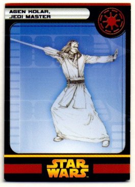 #1  Agen Kolar, Jedi Master - Rare