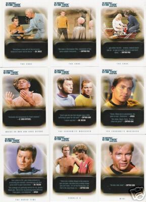 Star Trek Original Series 40th Anniversary Series 1 TV8 & TV9 Case Topper Cards 
