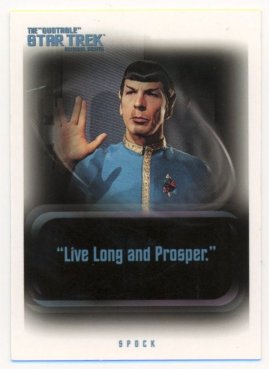 Star Trek TNG Quotable Promo Card BP