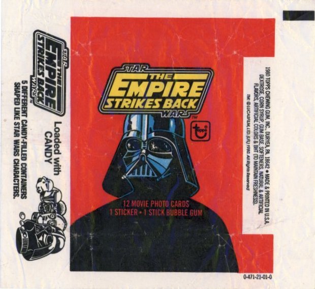 Topps Star Wars vintage trading card wrappers